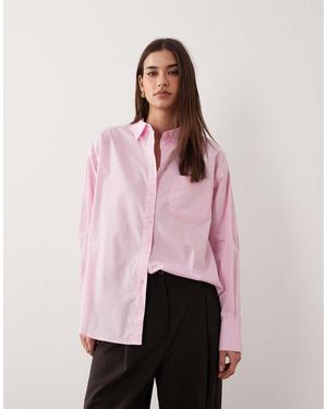 JJXX Jamie Oversized Poplin Shirt - Pink