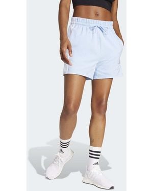adidas Originals Essentials 3-Stripes Cotton Shorts - White