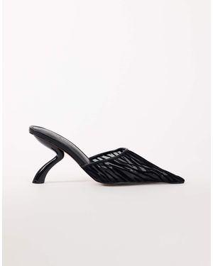 TOPSHOP Alessio pumps mit spitzer spitze und kantigem absatz - Schwarz