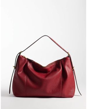 Mango Slouchy Shoulder Bag - Red