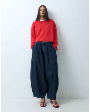Collusion Xl Balloon Pull On Jeans - Blue