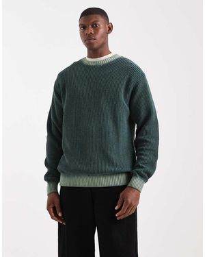 Redefined Rebel Boxy Knitted Jumper - Green