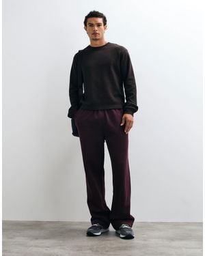 4505 Rest Day 400gsm Heavyweight Cotton Wide Leg Sweatpants - Black
