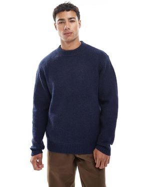 Jack & Jones Oversize Thick Ribbed Jumper - Blue
