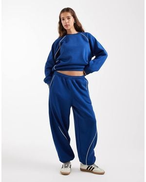 Collusion Sporty jogger With Piping Detail Co-ord - Blue