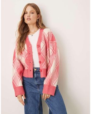ASOS Boxy Cardigan - Red