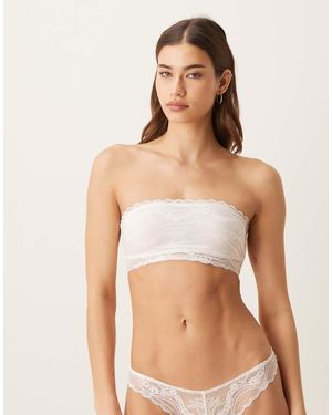 Free People Spring Fever Bandeau Bra - White