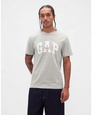 Gap Everyday Cotton T-Shirt With Chest Logo - White