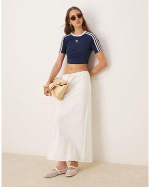 Gina Tricot Drawstring Maxi Skirt - Blue