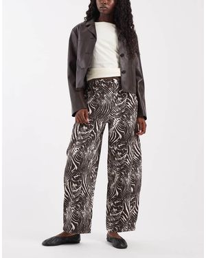 ASOS Jeans Met Tonvormige Pijpen - Meerkleurig