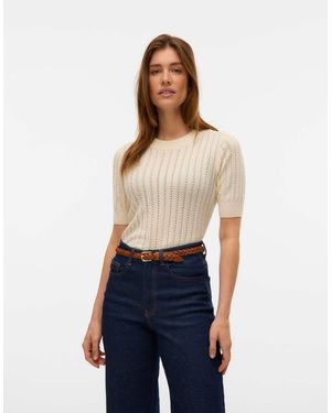 Vero Moda – strickpullover - Blau