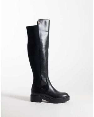 Steve Madden Axel Chunky Knee Boots - Black