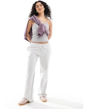 Hollister Contrast Stripe Low Rise baggy Sweat Pant - White