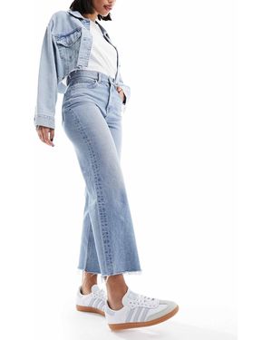 ASOS – knöchellange, gerade geschnittene jeans - Blau