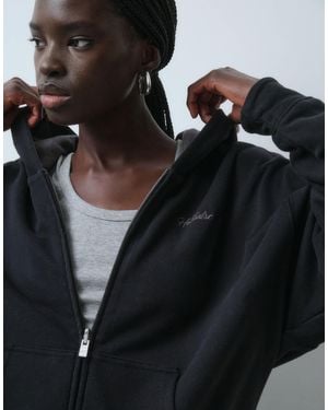 Hollister Wendbarer oversize-kapuzenpullover - Schwarz