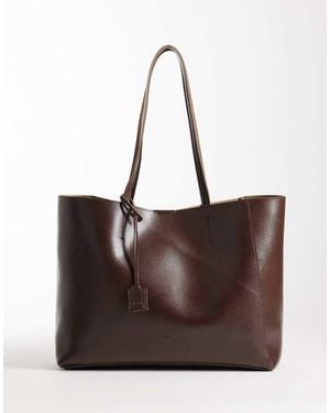 PASQ Klassieke Tote Tas - Bruin