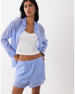 Mango Belize Short Co-Ord - Blue