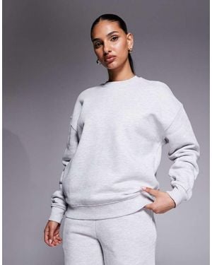 4505 Icon Rest Day Heavyweight 440gsm Cotton Oversized Drop Shoulder Sweatshirt - Grey