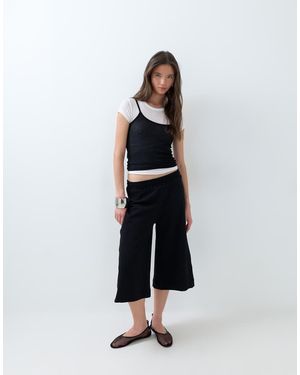 ASOS Pantalones Cortos Tipo Capri De Sudadera En - Blanco