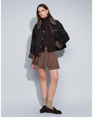 Monki Exclusive Asymmetric Pleated Mini Skirt - Black