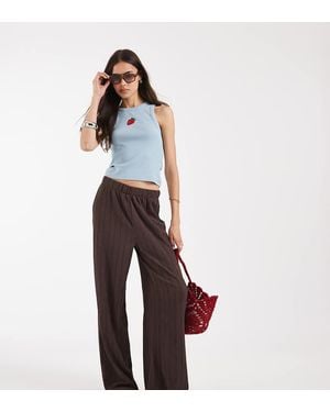ONLY Loose Fit Trousers - Brown