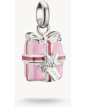 Thomas Sabo Colgante Plateado Y Rosa De Regalo De