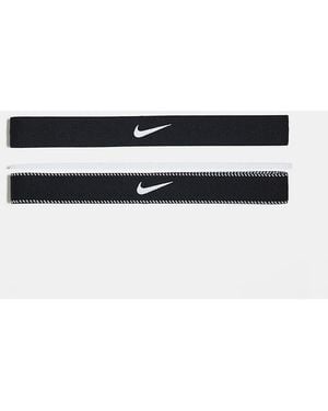 Nike Flex Classic Wide Headbands 3 Pack - White