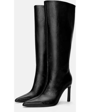 Pull&Bear High-Heel Boots - Black