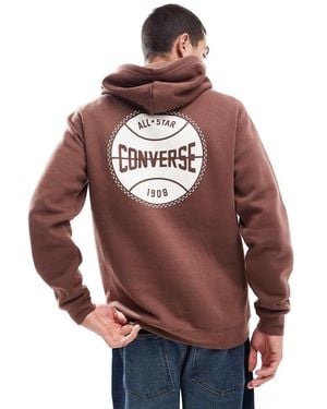Converse Sudadera Con Capucha Y Estampado Gráfico Retro Chuck De - Rojo