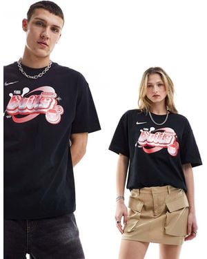 Nike Basketball Nba Chicago Bulls Graphic T-Shirt - Blue