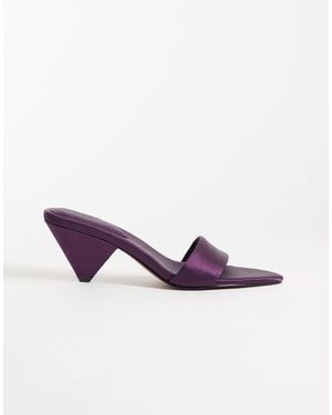 TOPSHOP Nathan Cone Heel Mule - Purple
