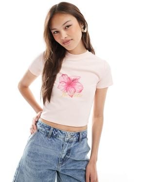 The Frolic – exklusives, knapp geschnittenes t-shirt - Weiß