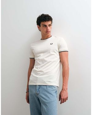 Fred Perry Twin Tipped T-Shirt - White