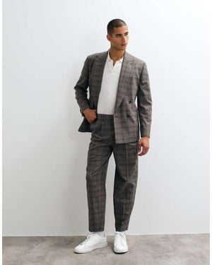 ASOS Oversized Tapered Suit Trouser - Grey