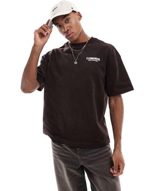 River Island Luminis Oversized T-shirt - Black