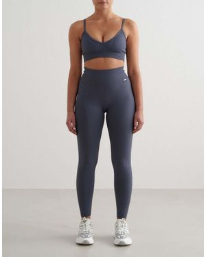 Aim'n – nahtlose, gerippte leggings - Blau