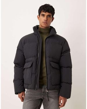 ARKET Down Puffer Jacket With Funnel Neck - Black