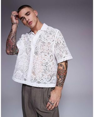 ASOS Premium Boxy Revere Shirt - White