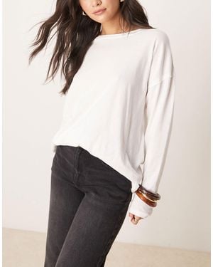 Free People Nina Long Sleeve T-Shirt - White