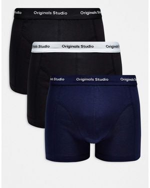Jack & Jones 3 Pack Trunks - Blue