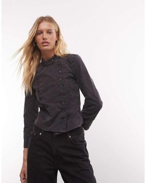 Weekday Chaqueta Tipo Top Con Botones En - Azul