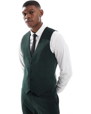 ASOS Wedding Skinny Suit Waistcoat - Blue