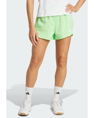 adidas Originals Pacer Training 3-Stripes Woven High-Rise Shorts - Green