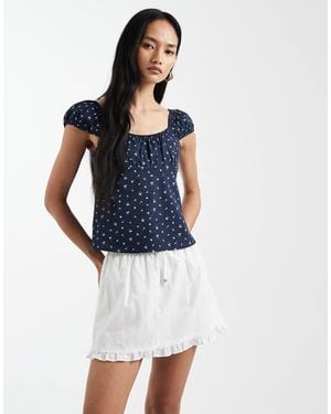 Cotton On Edie Low Rise Mini Skirt - Blue