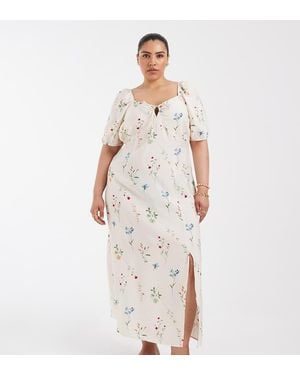 Vero Moda - Vestito lungo a fiori multicolore con volant | ASOS