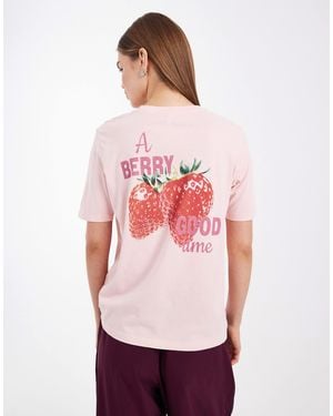 ONLY Boxy T-shirt - Red