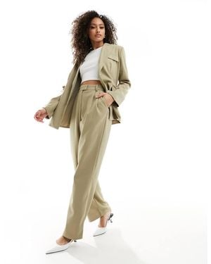 4th & Reckless Elegante Pantalon Met Wijde Pijpen - Metallic