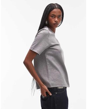 ARKET T-Shirt Van Zware Jersey - Grijs