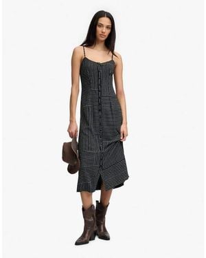 Superdry Print Button Down Cami Midi Dress - White