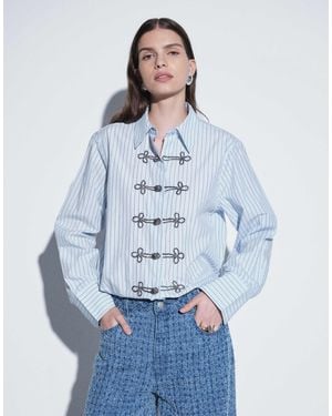 ASOS Embellished Detail Shirt - Blue